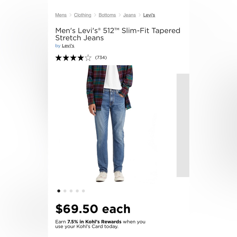 Men’s Levi’s 512 Slim Taper Stretch